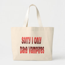 Jag daterar endast vampyrer tote bag