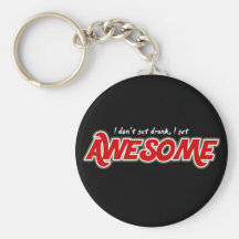 Jag får inte berusad mig får enorm keychain nyckel ring