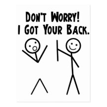 Jag fick din baksida! vykort