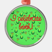 Jag firar både jul och Hanukkah Julgransdekoration