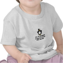 Jag förmiddagen en pingvin fångade insida som denn tee shirts