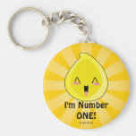 Jag förmiddagen numrerar ett Chibi pling Keychain Nyckel Ring