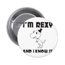 Jag förmiddagen Rexy och jag vet den Knapp Med Nål