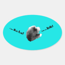 Jag förmiddagen Shih Tzu hör mig skälla Klistermärken