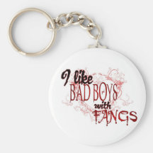 Jag gillar Badboys med huggtänder Nyckel Ring