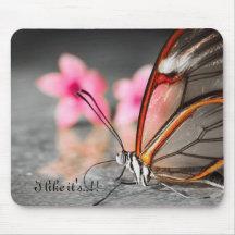 Jag gillar det är. .butterfly-musen vadderar mattt musmatta
