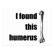 Jag grundar denna Humerus Vykort