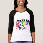 Jag ha på sig Autismbandet för min Son Tshirts