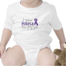 Jag ha på sig lilor för min Son (det purpurfärgade T-shirt