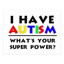 Jag har Autism. Vykort