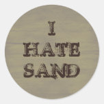 JAG HATAR rolig militär Grunge för SAND Klistermärke