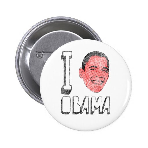 Jag hjärta Obama knäppas Pins