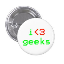 Jag hjärtaGeeks knäppas Pins