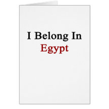 Jag hör hemma i egypten hälsnings kort