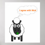 Jag instämm med riksdagsval för U.K. för Nick ~ po Affischer