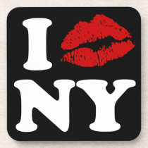 Jag kysser New York cork underlägg
