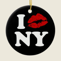 Jag kysser New York julgransprydnader