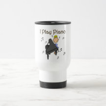 Jag leker pianoT-tröja och gåvor Kaffe Muggar