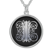Jag märka med sina initialer monogramen "silversnö