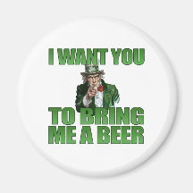 Jag önskar att du ska komma med mig en ölmagnet kylskåps magneter