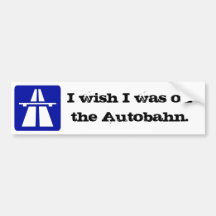 Jag önskar… autobahnen bildekaler