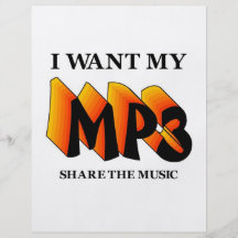 Jag önskar min MP3 Flyg Blad