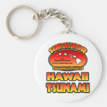 Jag överlevde den Hawaii Tsunami03 mars 2011 Nyckelring