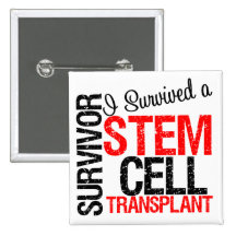 Jag överlevde (en röd) transplantat för Stemcell, Knappar