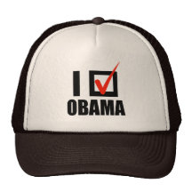 Jag röstade den Obama T-tröja Mesh Kepsar