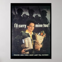 Jag ska bär min världskrig 2 print