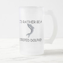 Jag skulle är ganska en randig delfin kaffe mugg