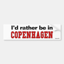 Jag skulle är ganska i Köpenhamn Bildekaler