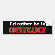 Jag skulle är ganska i Köpenhamn Bildekaler
