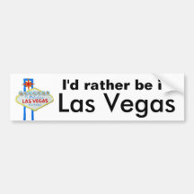 Jag skulle är ganska i Las Vegas Bildekaler
