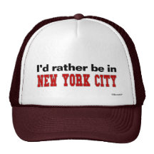 Jag skulle är ganska i New York City Mesh Kepsar