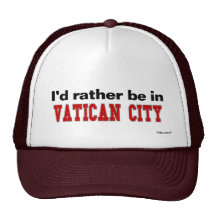 Jag skulle är ganska i Vatican City Mesh Kepsar