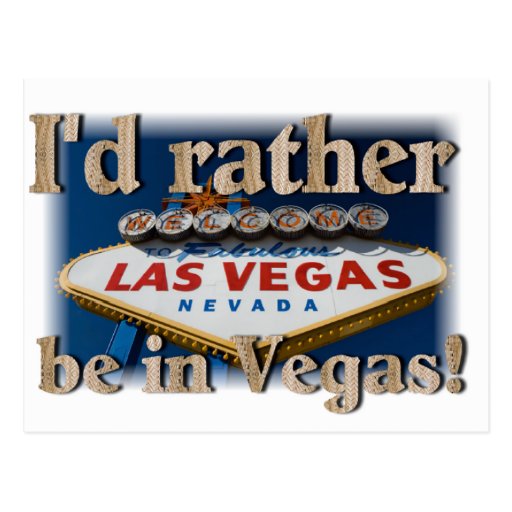 Jag skulle är ganska i Vegas! Vykort