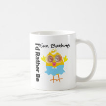 Jag skulle är ganska solbadningchicken kaffe koppar
