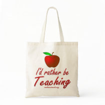 Jag skulle är ganska undervisning tote bags