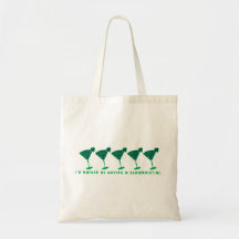 Jag skulle har ganska en shamrocktini. tote bags