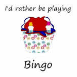 Jag skulle leker ganska bingo (hänga lös), cut outs