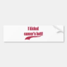 Jag sparkade cancer ända bildekaler