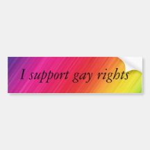 Jag stöttar gay rights bildekaler