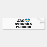 Jag Svenska Flickor Bildekaler