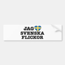 Jag Svenska Flickor Bildekaler