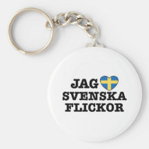 Jag Svenska Flickor Nyckel Ringar