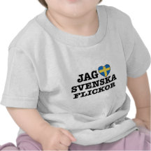 Jag Svenska Flickor Tee Shirt