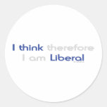 JAG TÄNKER DÄRFÖR MIG FÖRMIDDAGLIBERAL PERSON KLISTERMÄRKE