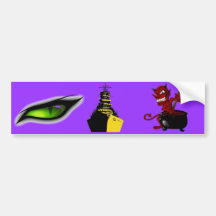 Jag tillber Satan (den violetta) bildekalet