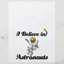 jag tror i astronaut flygblad designs